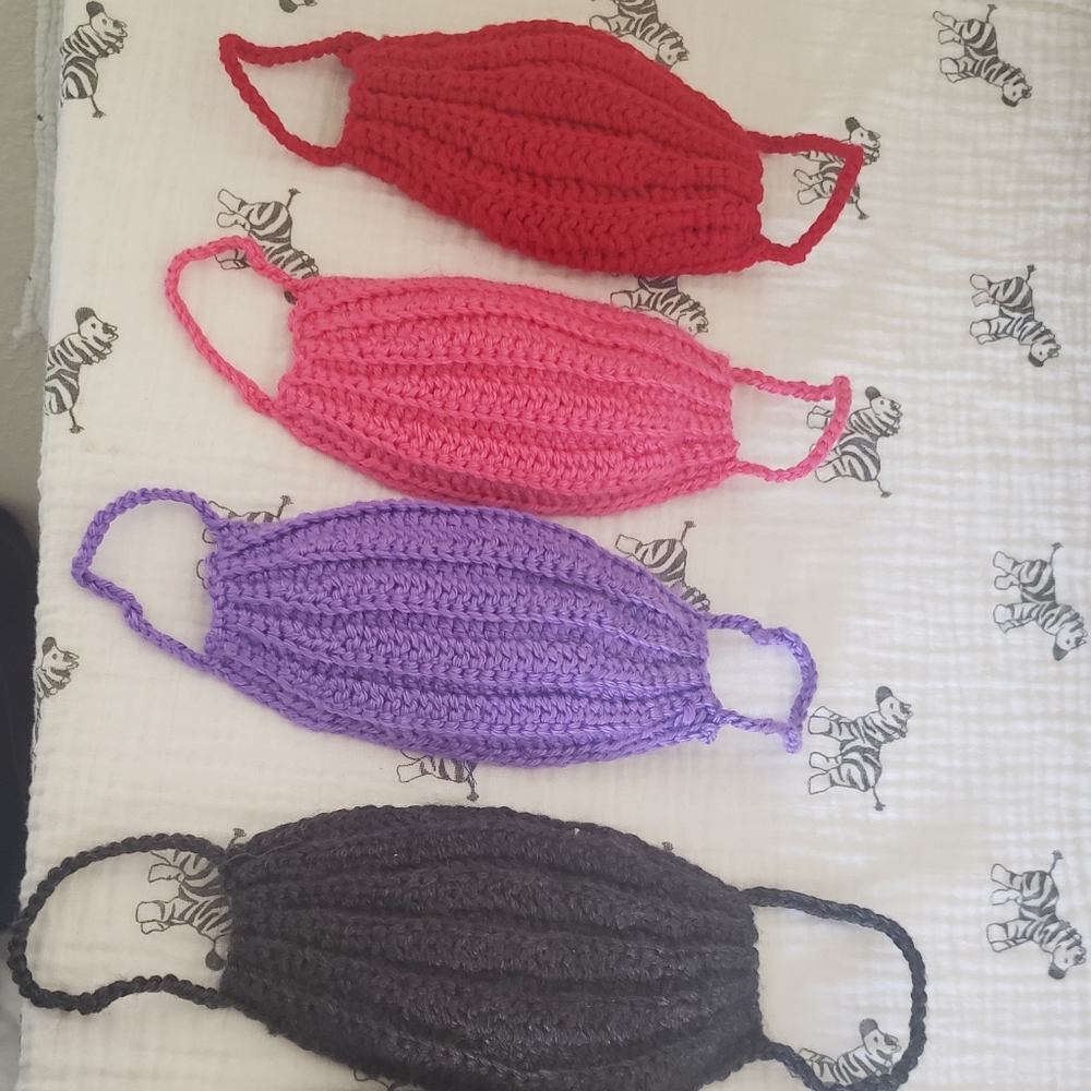 Handmade crochet facemaks